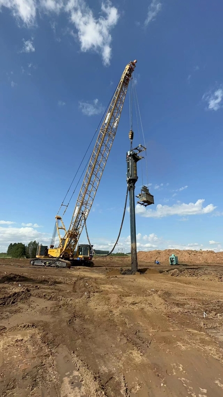 Colonna di pietra di sostituzione Vibro Sand Compaction Pile Bottom Feed Vibroflot Driving per il miglioramento del suolo