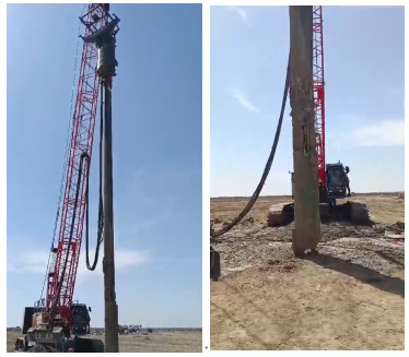 DN325 Frequenza di vibrazione del tubo di alimentazione di 45-55 Hz India Vibroflot Construction's Dependable Performance