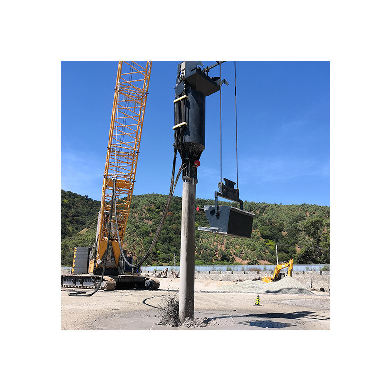 Miglioramento del terreno con attrezzatura Vibroflot in acciaio a 300 bar di pressione e lunghezza di 2963 mm