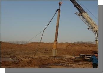 Attrezzatura Vibroflot, potenza vibratore 105kW e lunghezza 3445 mm per prestazioni