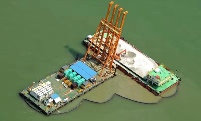 Una colonna di pietra offshore di 1800 giri/min. Bvem Vibroflotation per il trattamento dello strato morbido del suolo
