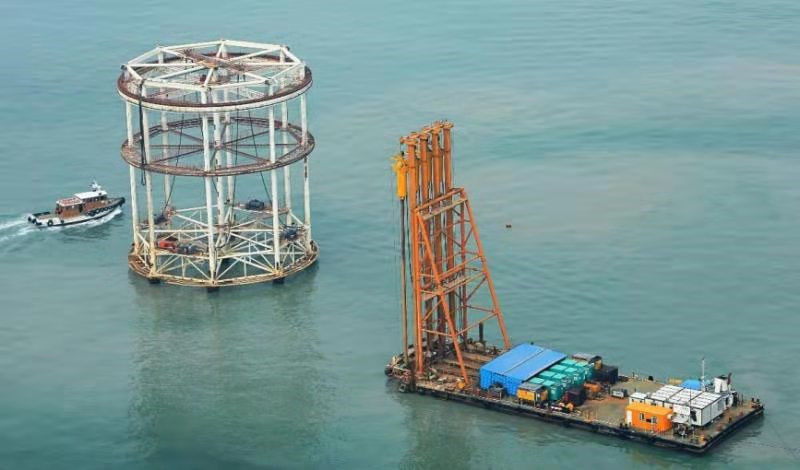Una colonna di pietra offshore di 1800 giri/min. Bvem Vibroflotation per il trattamento dello strato morbido del suolo