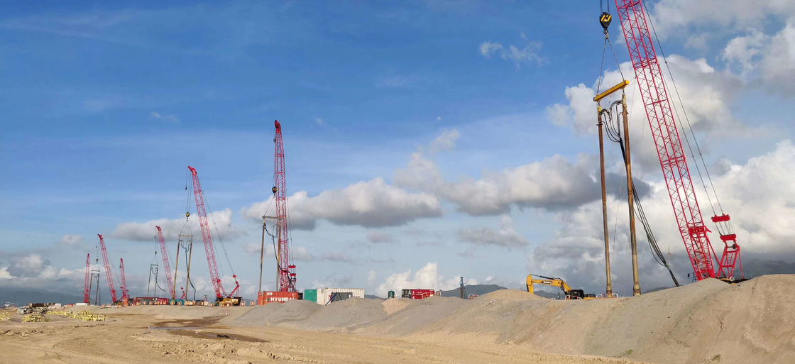trattamento di consolidamento di 1450rpm Vibroflotation per il progetto della pista degli aerei della sezione C3206 Hong Kong No 3