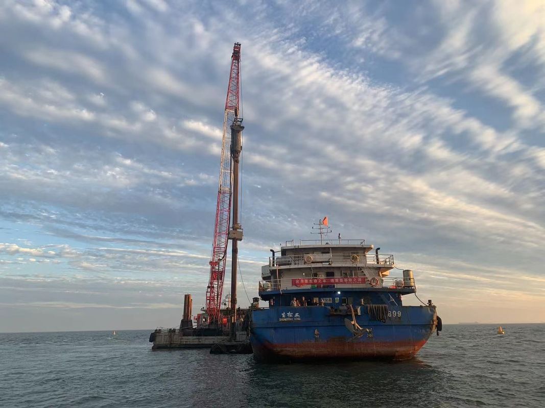 Costruzione inferiore offshore di Vibroflot dell'alimentazione per il bacino 200000 Ton Channel Project del porto