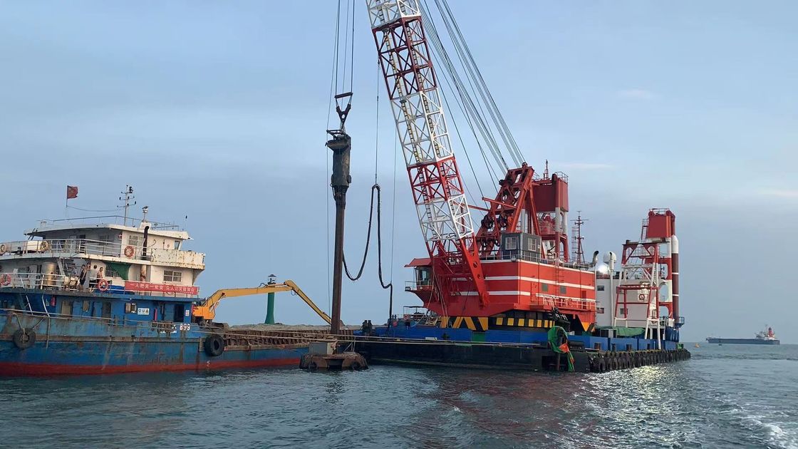 Costruzione inferiore offshore di Vibroflot dell'alimentazione per il bacino 200000 Ton Channel Project del porto