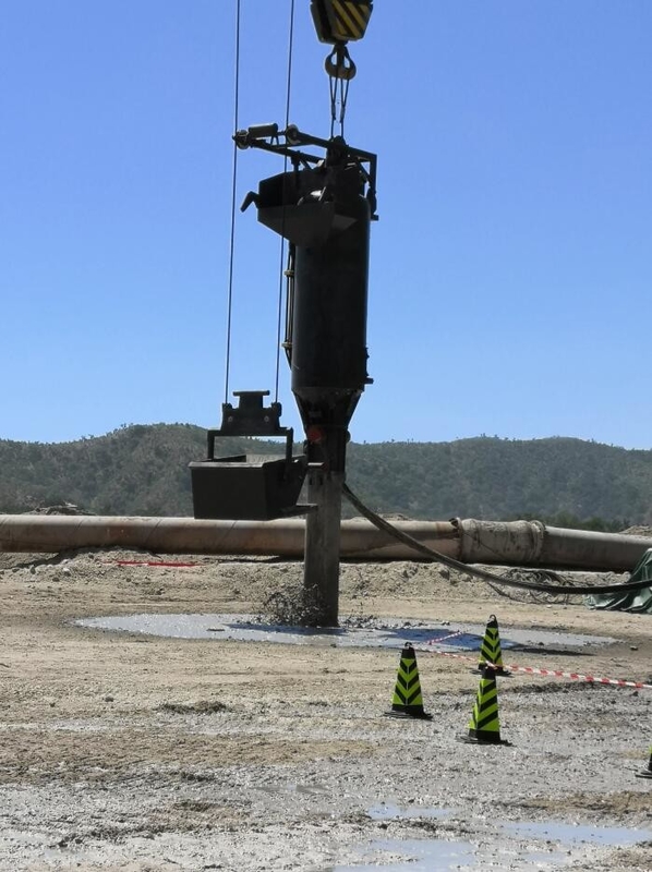 Crane Type Double Bins Bfs Vibroflotation 180kw ha lavorato la profondità 24m del mucchio