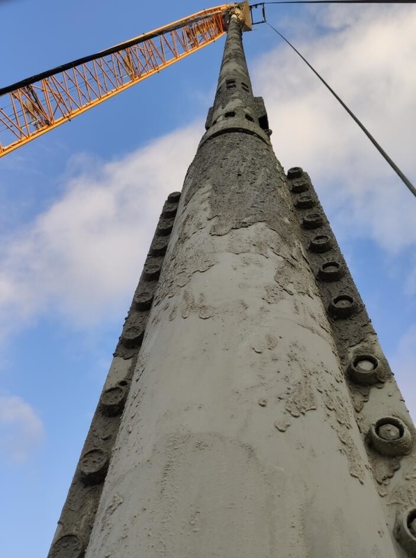 Crane Type Double Bins Bfs Vibroflotation 180kw ha lavorato la profondità 24m del mucchio