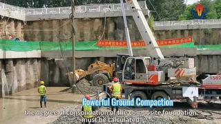 Potente attrezzatura Vibroflot per il miglioramento del terreno