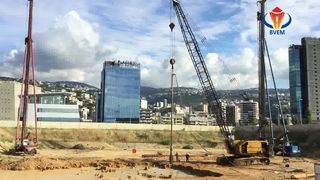 Miglioramento del terreno con vibroflottazione BVEM da 75 kW